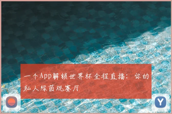 一个App解锁世界杯全程直播:你的私人绿茵观赛厅