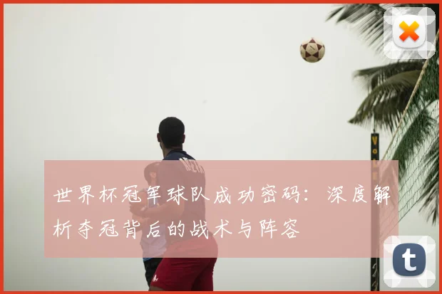 世界杯冠军球队成功密码:深度解析夺冠背后的战术与阵容